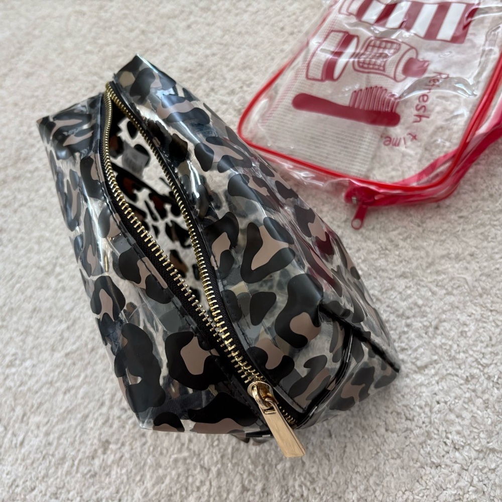 Clear Travel Zip Toiletry Bag Set - Picture 10 of 12